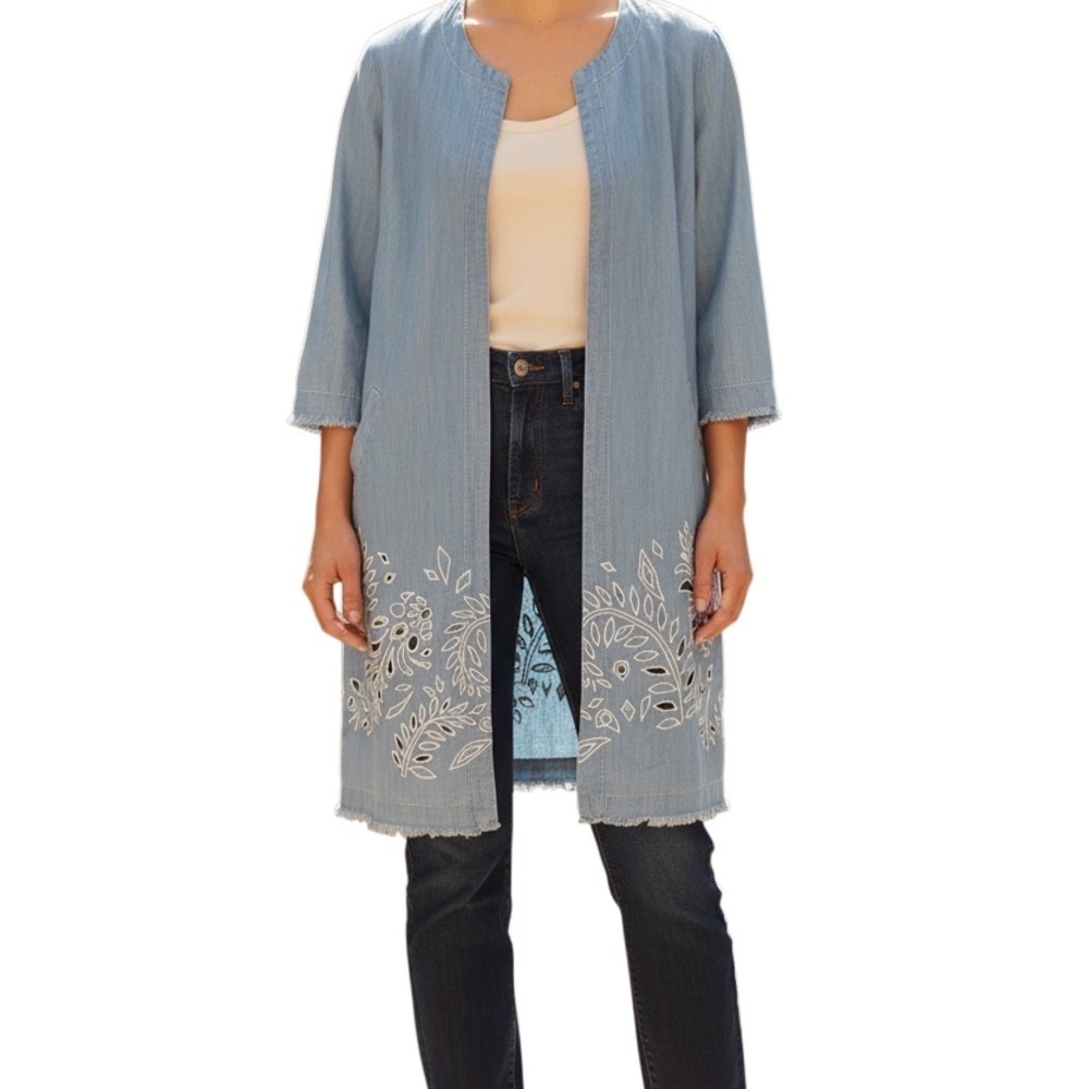 Chico's Light Blue Denim Jacket